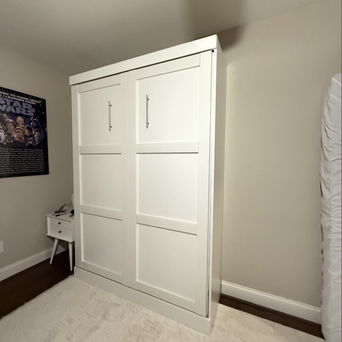 Logan Murphyです。 Wade Logan Arlex Murphy Bed with Shelving & Storage - Space